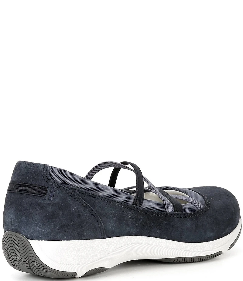 Dansko Harper Suede Crossover Elastic Banded Slip On Mary Jane Sneakers