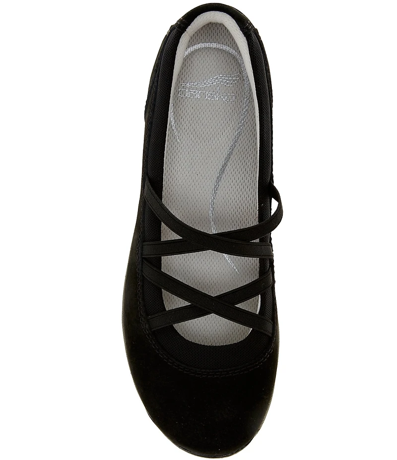 Dansko Harper Suede Crossover Elastic Banded Slip On Mary Jane Sneakers