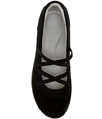 Dansko Harper Suede Crossover Elastic Banded Slip On Mary Jane Sneakers