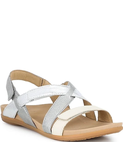 Dansko Jacklyn Leather Slingback Hook-and-Loop Sandals