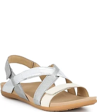 Dansko Jacklyn Leather Slingback Hook-and-Loop Sandals
