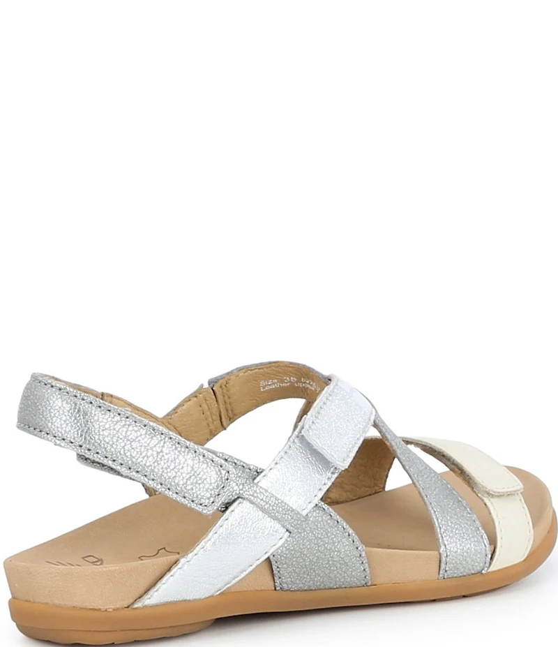 Dansko Jacklyn Leather Slingback Hook-and-Loop Sandals