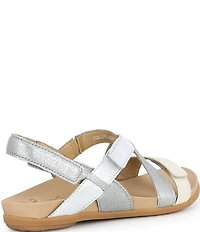 Dansko Jacklyn Leather Slingback Hook-and-Loop Sandals