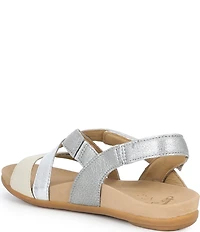 Dansko Jacklyn Leather Slingback Hook-and-Loop Sandals