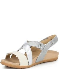 Dansko Jacklyn Leather Slingback Hook-and-Loop Sandals