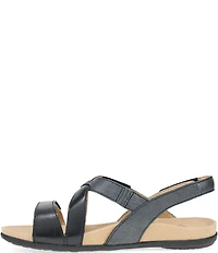 Dansko Jacklyn Leather Slingback Hook-and-Loop Sandals