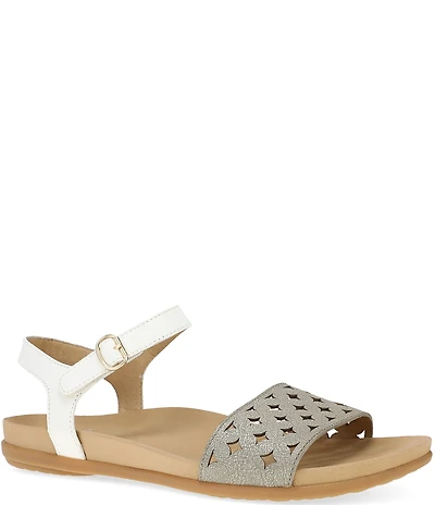 Dansko Jodie Leather Perforated Detail Sandals