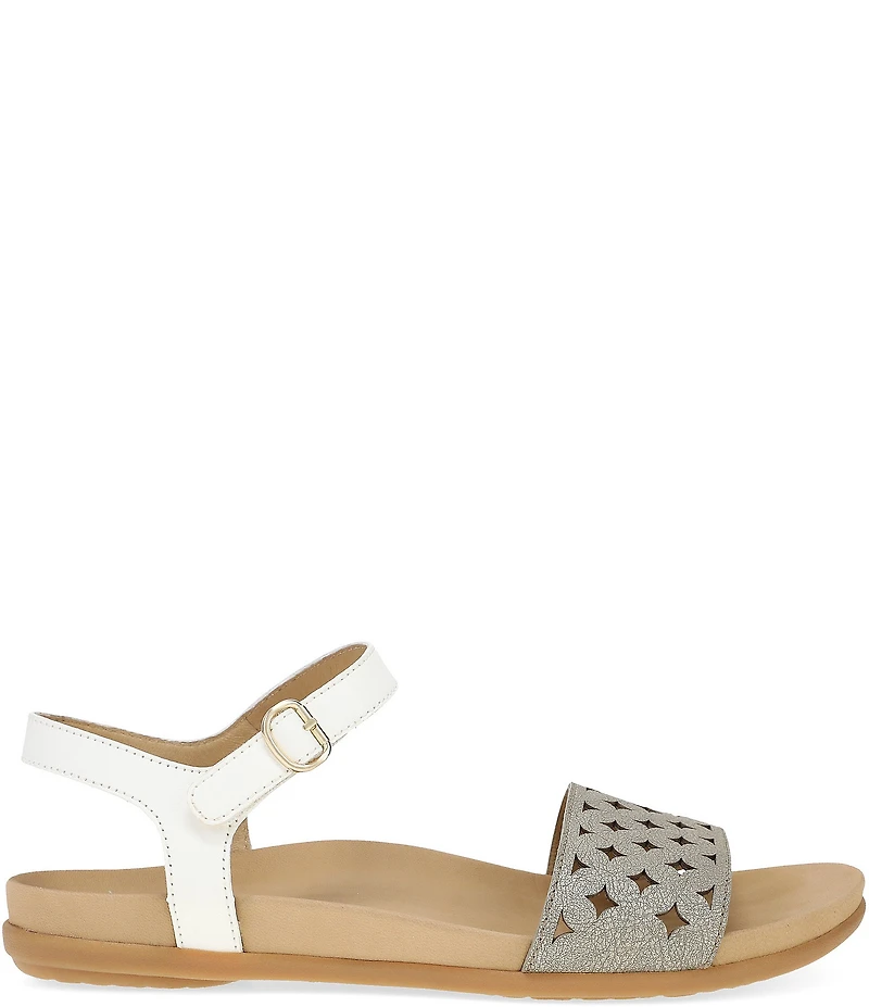 Dansko Jodie Leather Perforated Detail Sandals