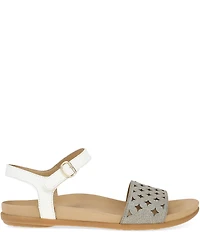Dansko Jodie Leather Perforated Detail Sandals
