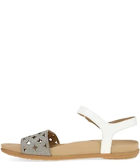 Dansko Jodie Leather Perforated Detail Sandals