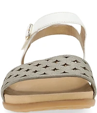 Dansko Jodie Leather Perforated Detail Sandals