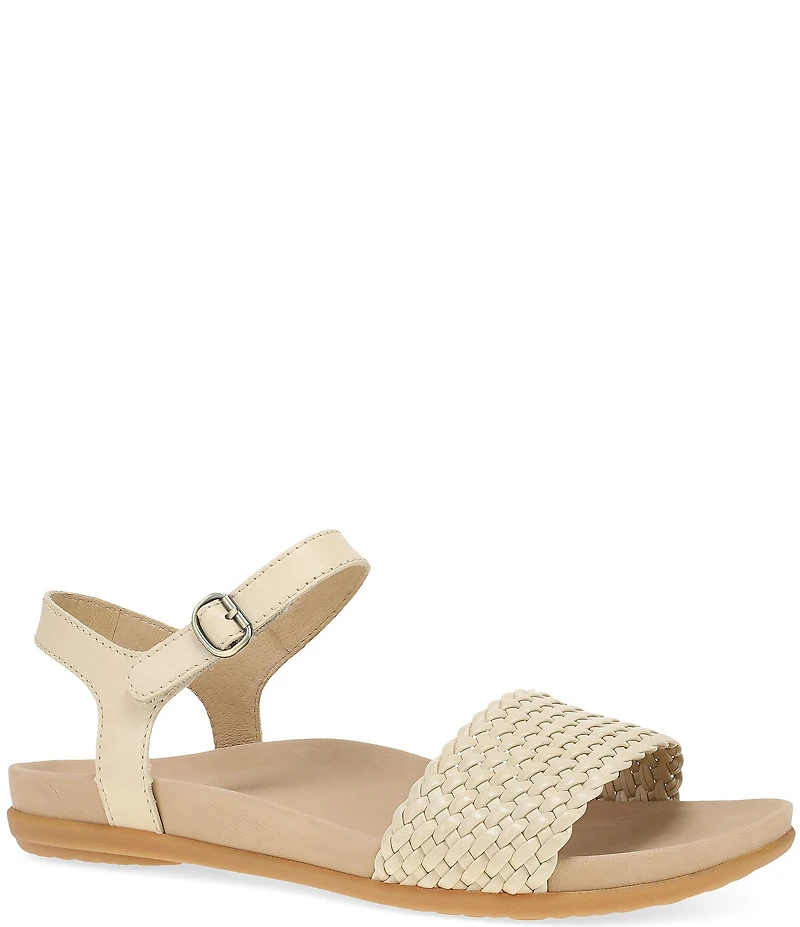 Dansko Jodie Leather Woven Detail Sandals