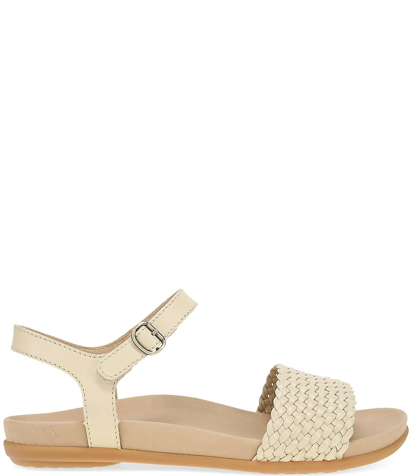 Dansko Jodie Leather Woven Detail Sandals