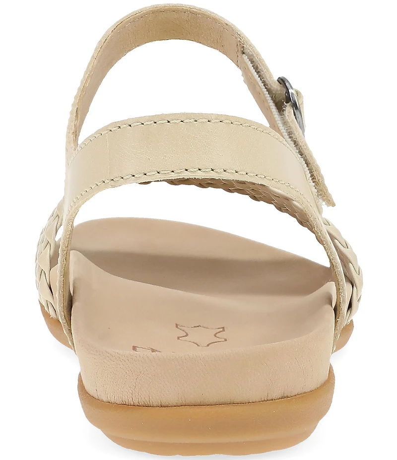 Dansko Jodie Leather Woven Detail Sandals