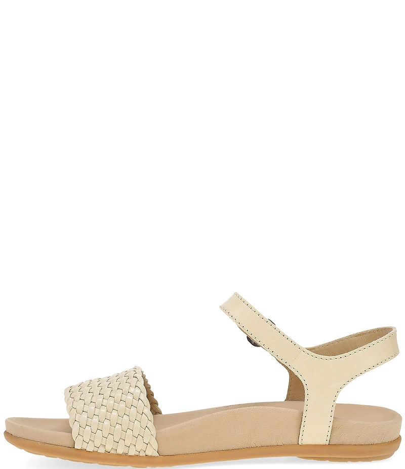 Dansko Jodie Leather Woven Detail Sandals