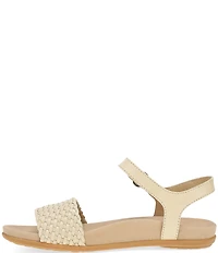 Dansko Jodie Leather Woven Detail Sandals