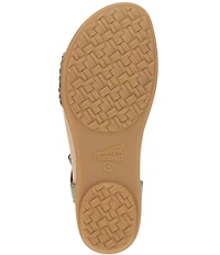 Dansko Jodie Leather Woven Detail Sandals