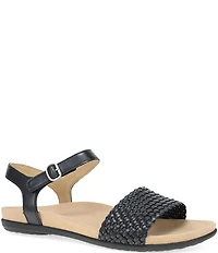 Dansko Jodie Leather Woven Detail Sandals