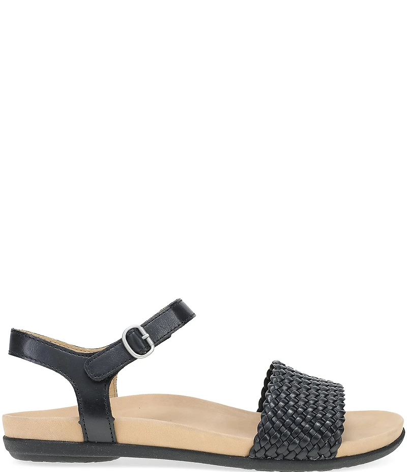 Dansko Jodie Leather Woven Detail Sandals