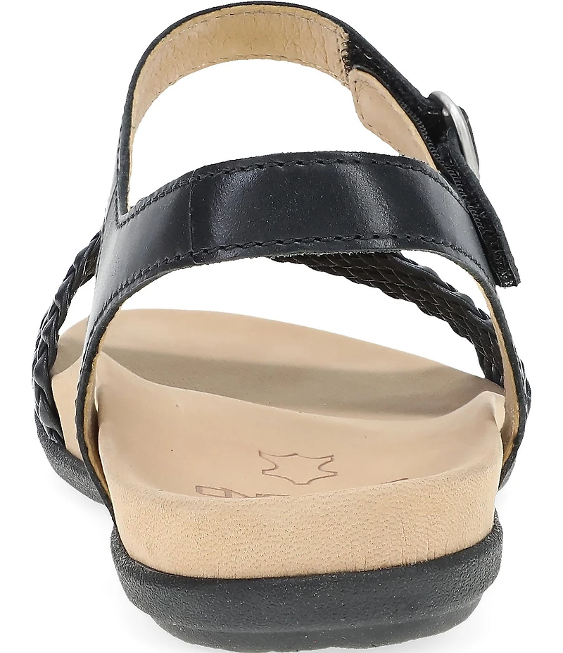 Dansko Jodie Leather Woven Detail Sandals