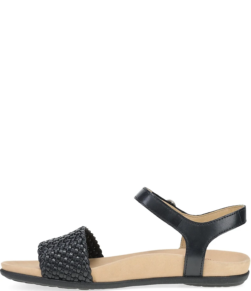Dansko Jodie Leather Woven Detail Sandals