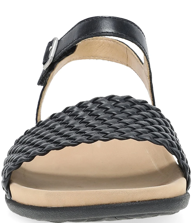 Dansko Jodie Leather Woven Detail Sandals