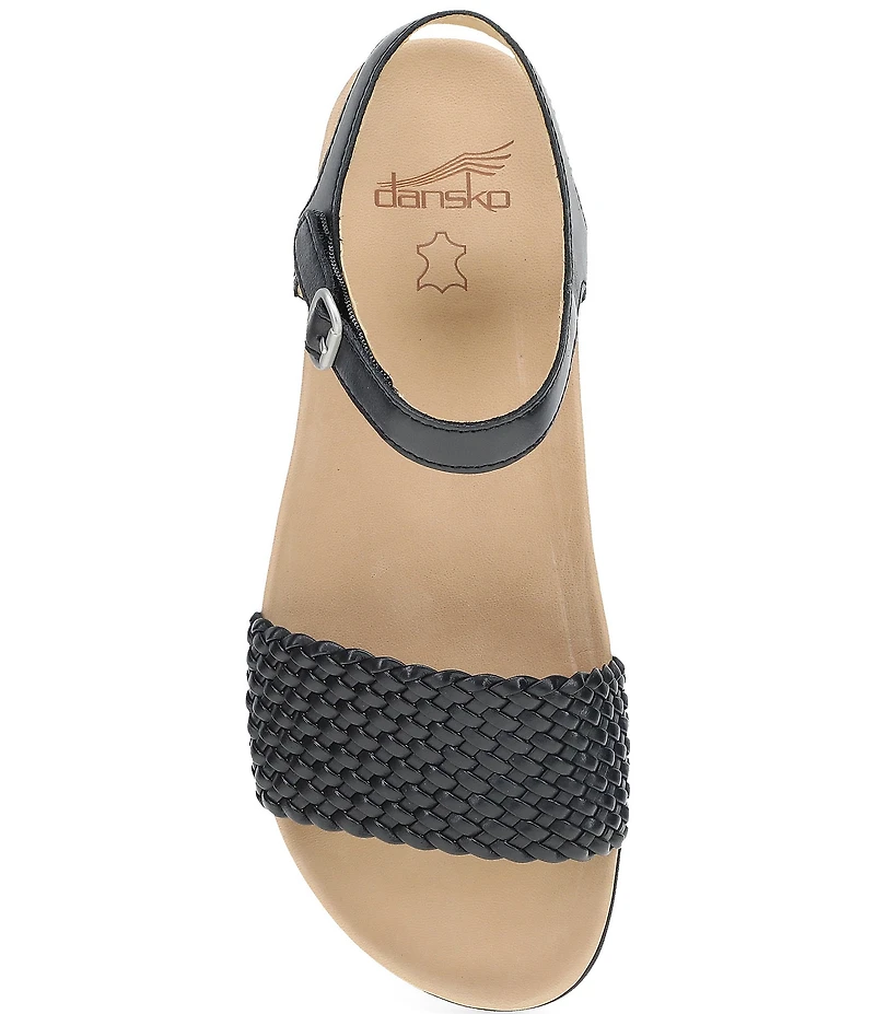 Dansko Jodie Leather Woven Detail Sandals