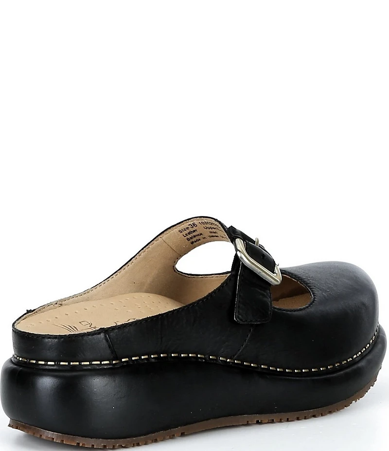 Dansko Kimberly Leather Mary Jane Mule Clogs