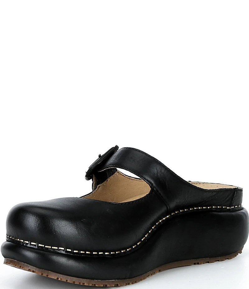 Dansko Kimberly Leather Mary Jane Mule Clogs