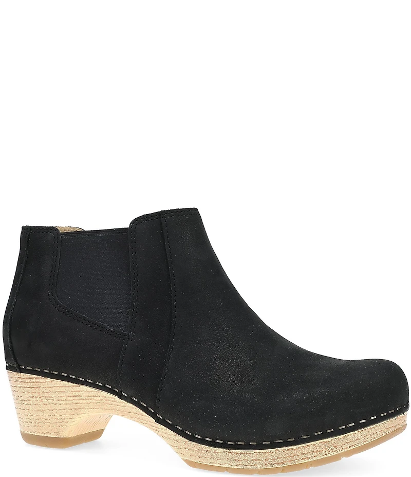 Dansko Lane Nubuck Suede Chelsea Booties