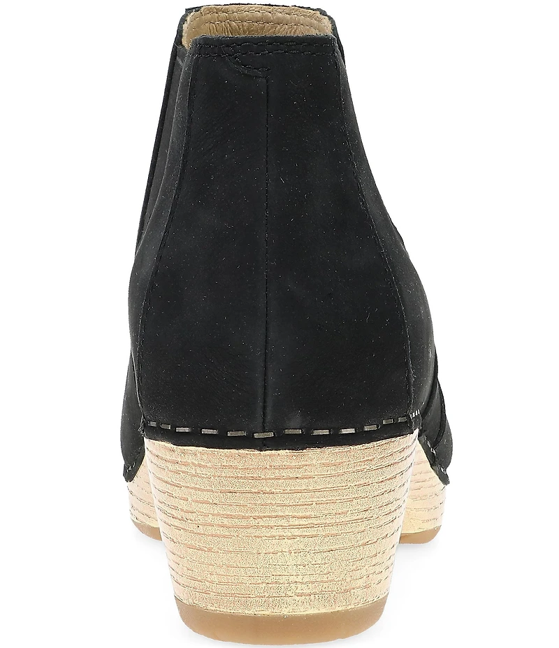 Dansko Lane Nubuck Suede Chelsea Booties