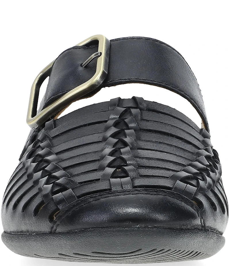 Dansko Leilani Leather Huarache Flat Mules