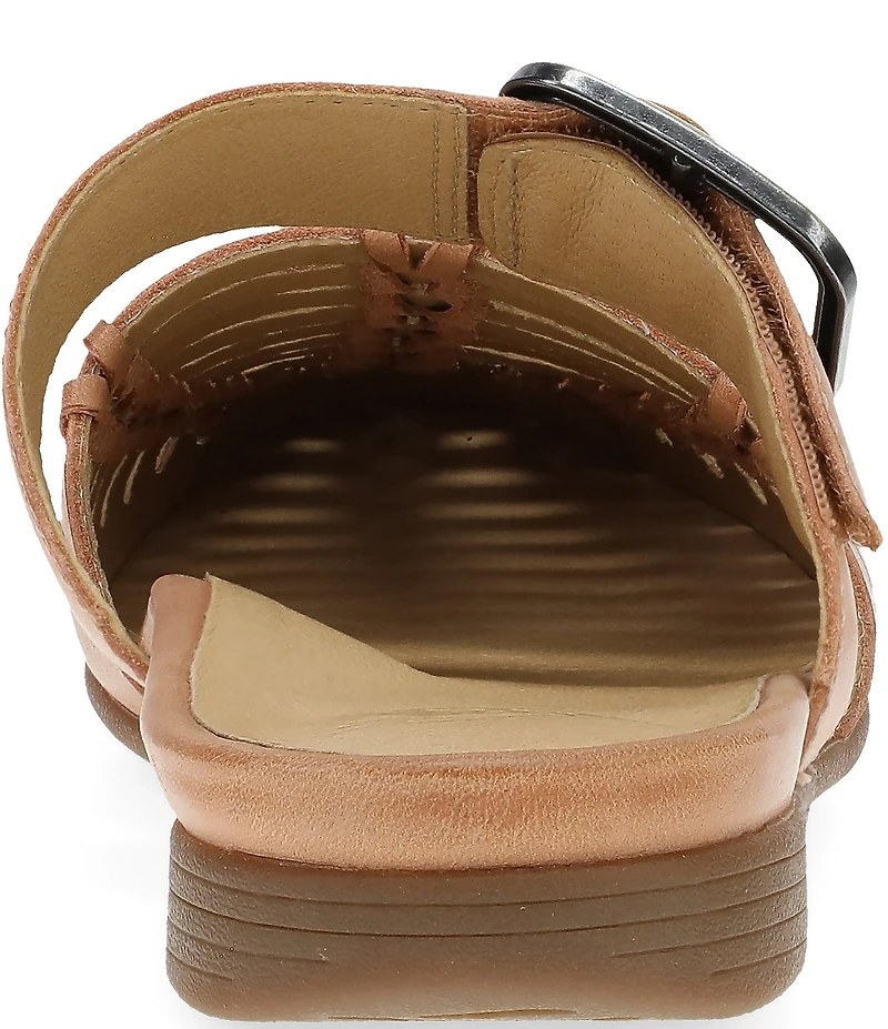 Dansko Leilani Leather Huarache Flat Mules