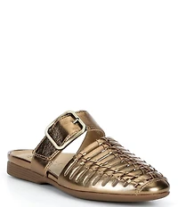 Dansko Leilani Leather Huarache Flat Mules