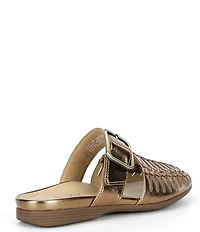 Dansko Leilani Leather Huarache Flat Mules