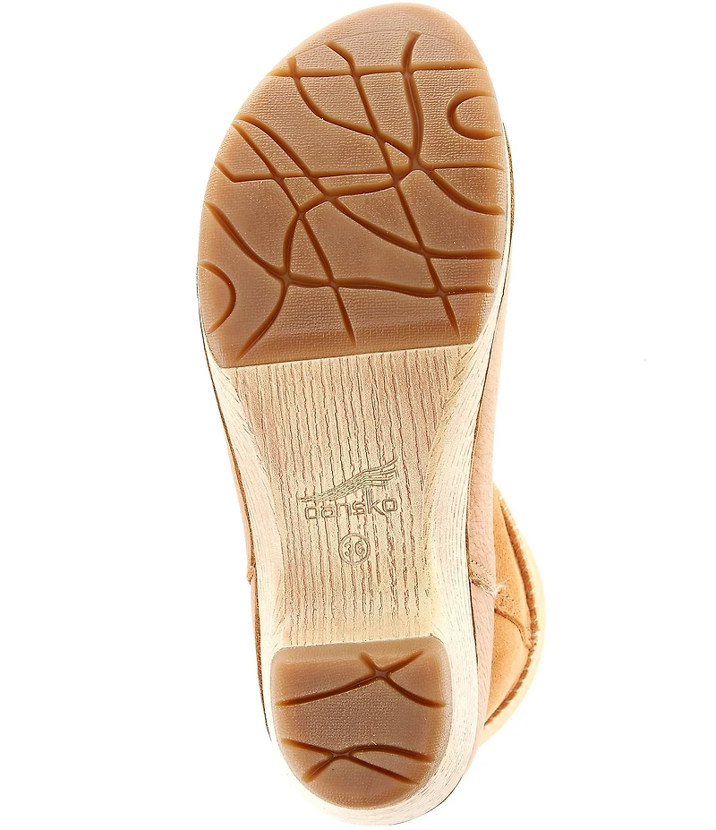 Dansko Lillith Leather and Suede Shearling Shaft Booties