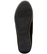 Dansko Lorri Suede Leopard Print Calf Hair Loafers