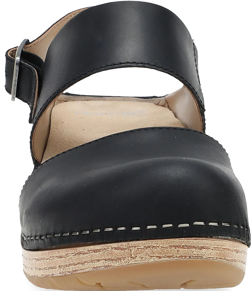 Dansko Lucia Leather Slingback Clog Pumps