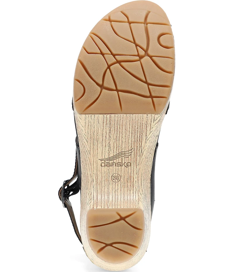 Dansko Lucia Leather Slingback Clog Pumps