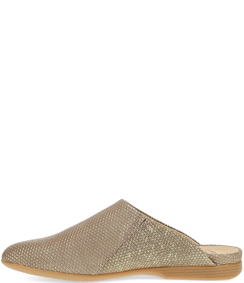 Dansko Lysa Metallic Leather Mules