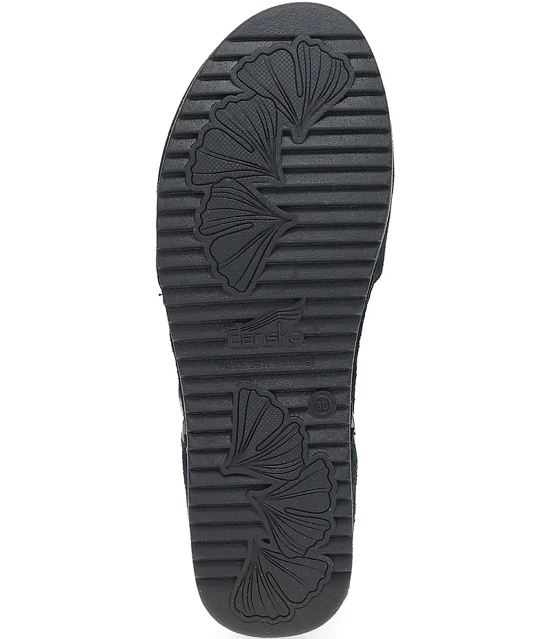 Dansko Mae Burnished Suede Mary Jane Clogs