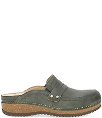 Dansko Maggy Nubuck Suede Penny Strap Clogs