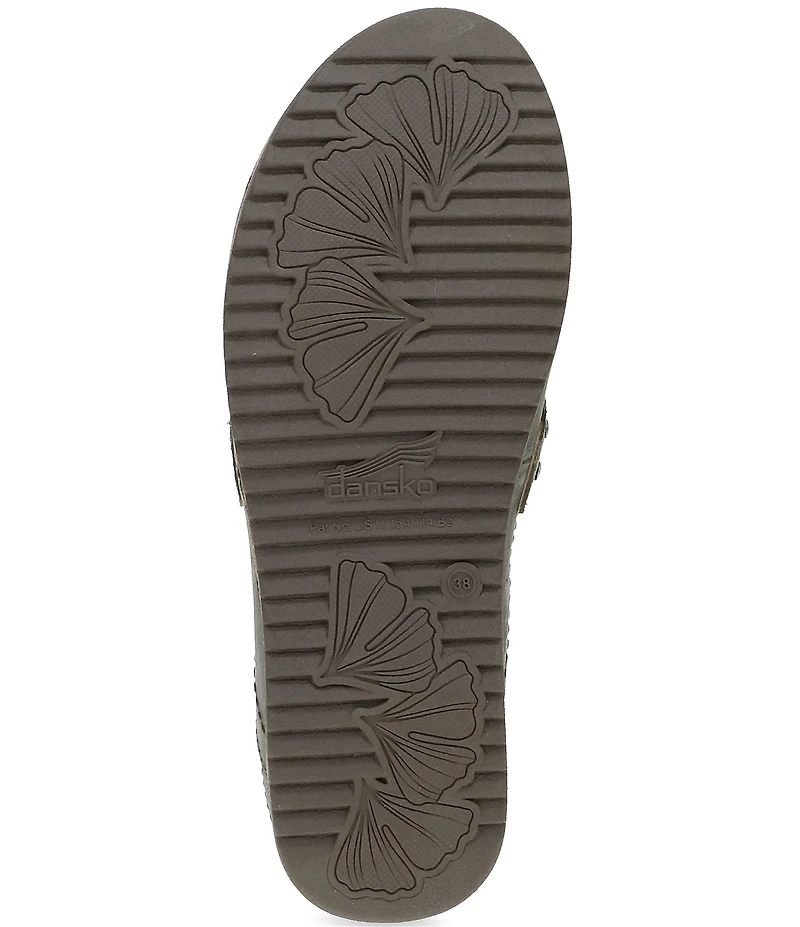 Dansko Maggy Nubuck Suede Penny Strap Clogs