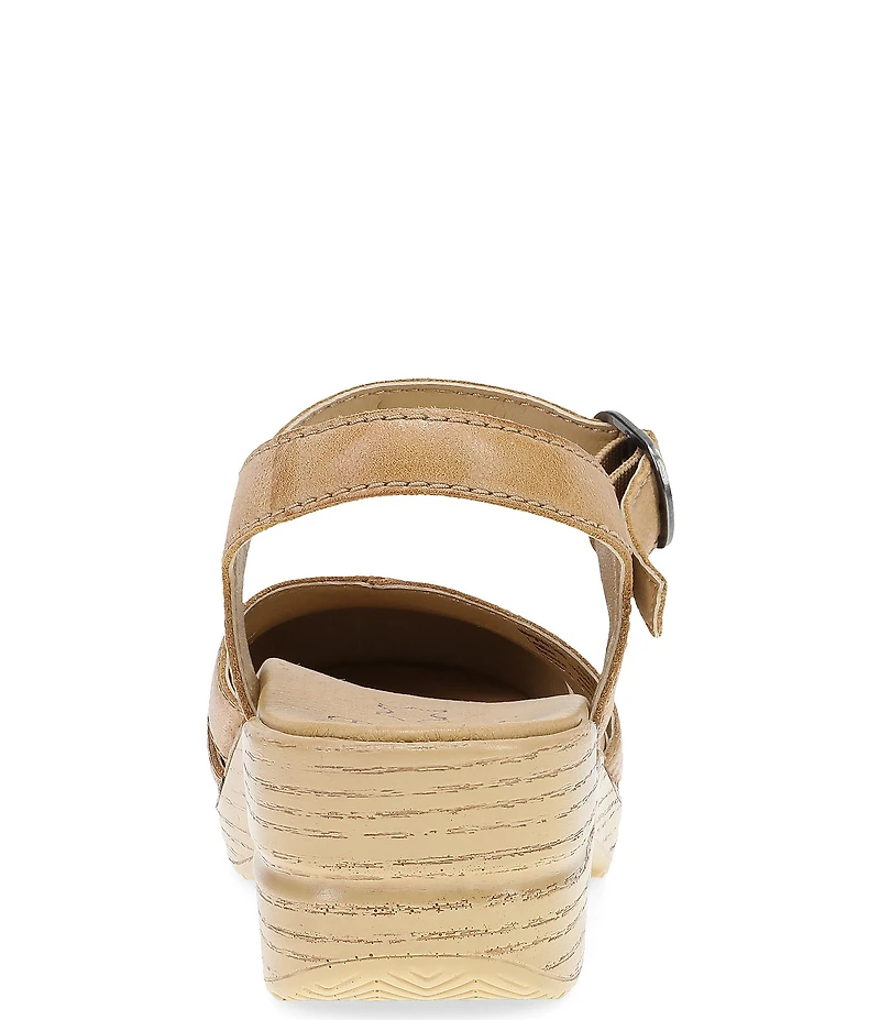 Dansko Margreta Leather Ankle Strap Clogs