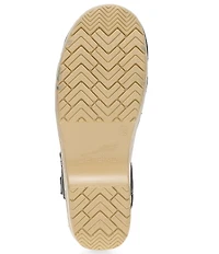 Dansko Margreta Leather Ankle Strap Clogs