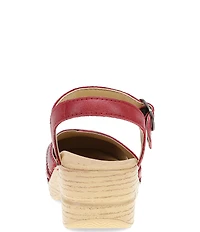Dansko Margreta Leather Ankle Strap Clogs