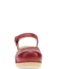 Dansko Margreta Leather Ankle Strap Clogs
