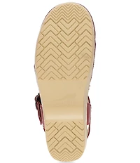 Dansko Margreta Leather Ankle Strap Clogs