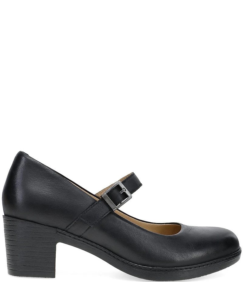 Dansko Marybeth Leather Block Heel Mary Jane Pumps