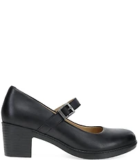 Dansko Marybeth Leather Block Heel Mary Jane Pumps